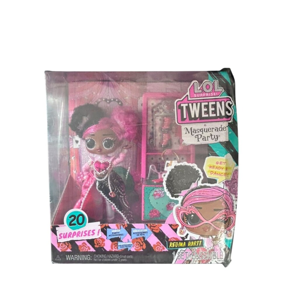 L.O.L. Surprise Tweens Masquerade Party Fashion Doll Regina Hartt with 20 New